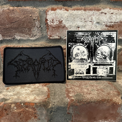 Cremation- Black Death Cult PATCH and STICKER