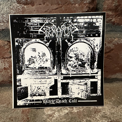 Cremation- Black Death Cult PATCH and STICKER